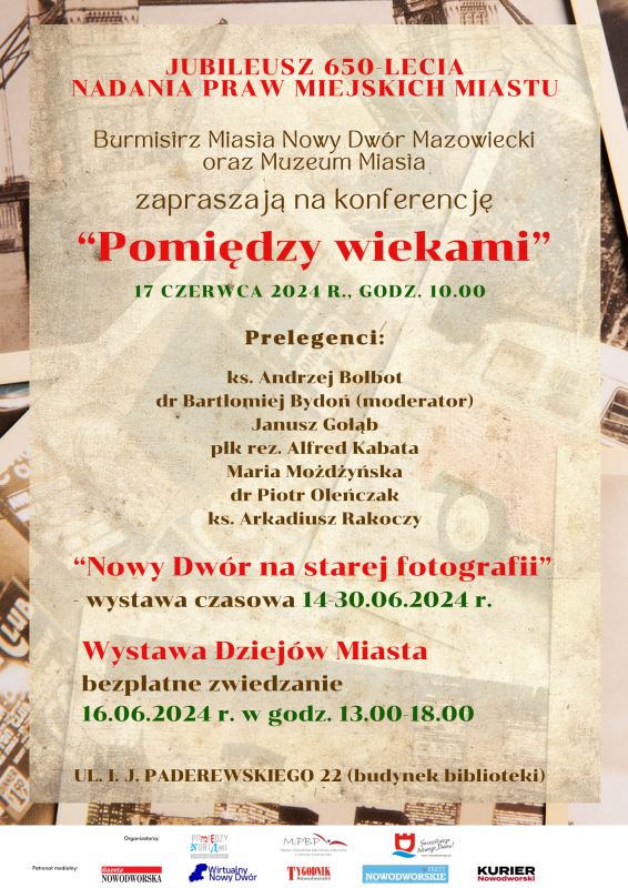 Zaproszenie na obchody jubileuszu Miasta